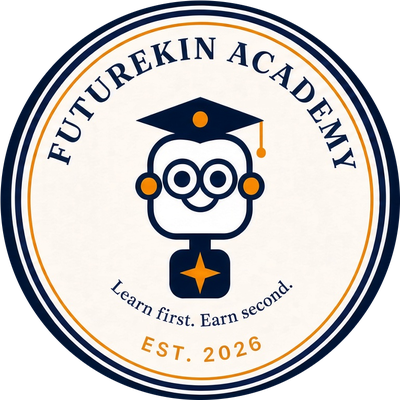 FutureKin Academy — Learn first. Earn second.